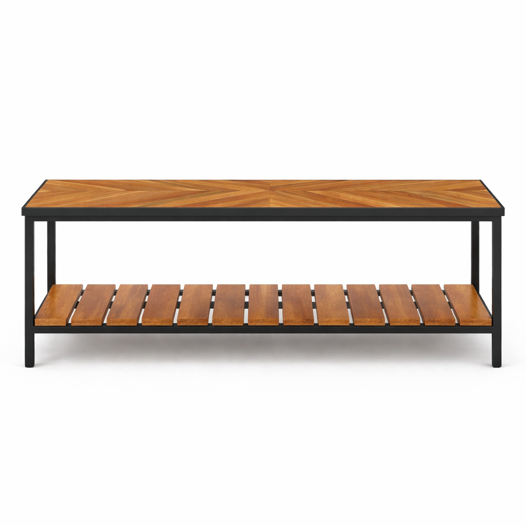 Sapateira-Banco KERN | Tauari e Freijó com Acabamento Acetinado