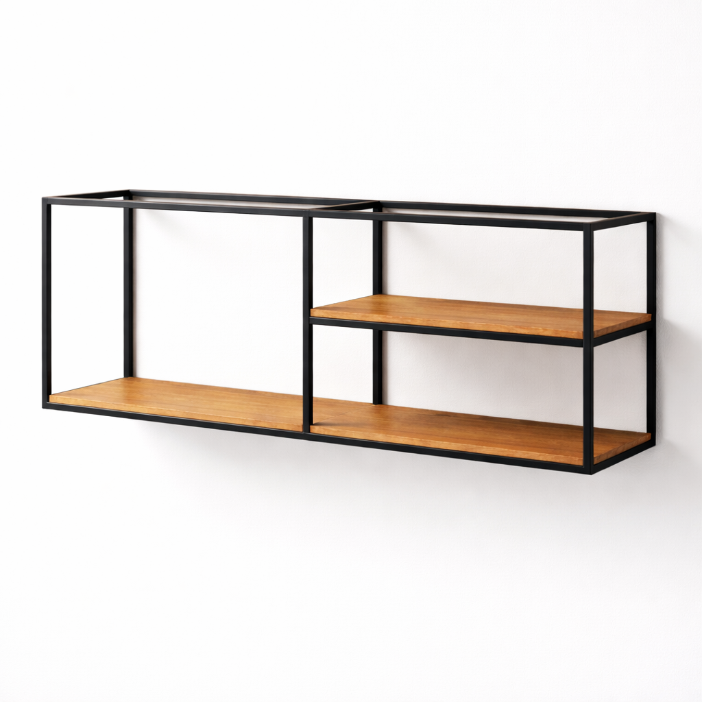 Prateleira TUNDRA | Freijó Maciço com Acabamento Acetinado