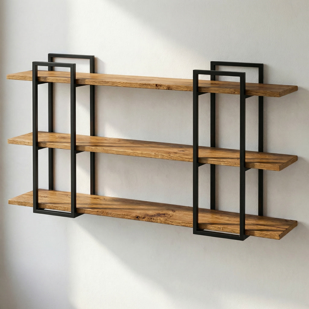 Prateleira VEIN SHELF | Tauari Maciço com Acabamento Acetinado