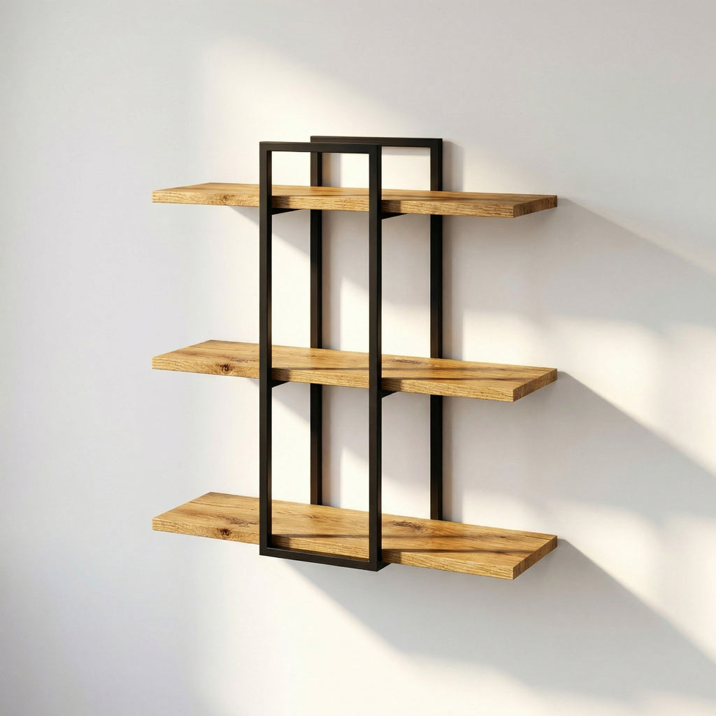 Prateleira STRATA SHELF | Tauari Maciço com Acabamento Acetinado